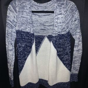 charolette russe blue & white cardigan